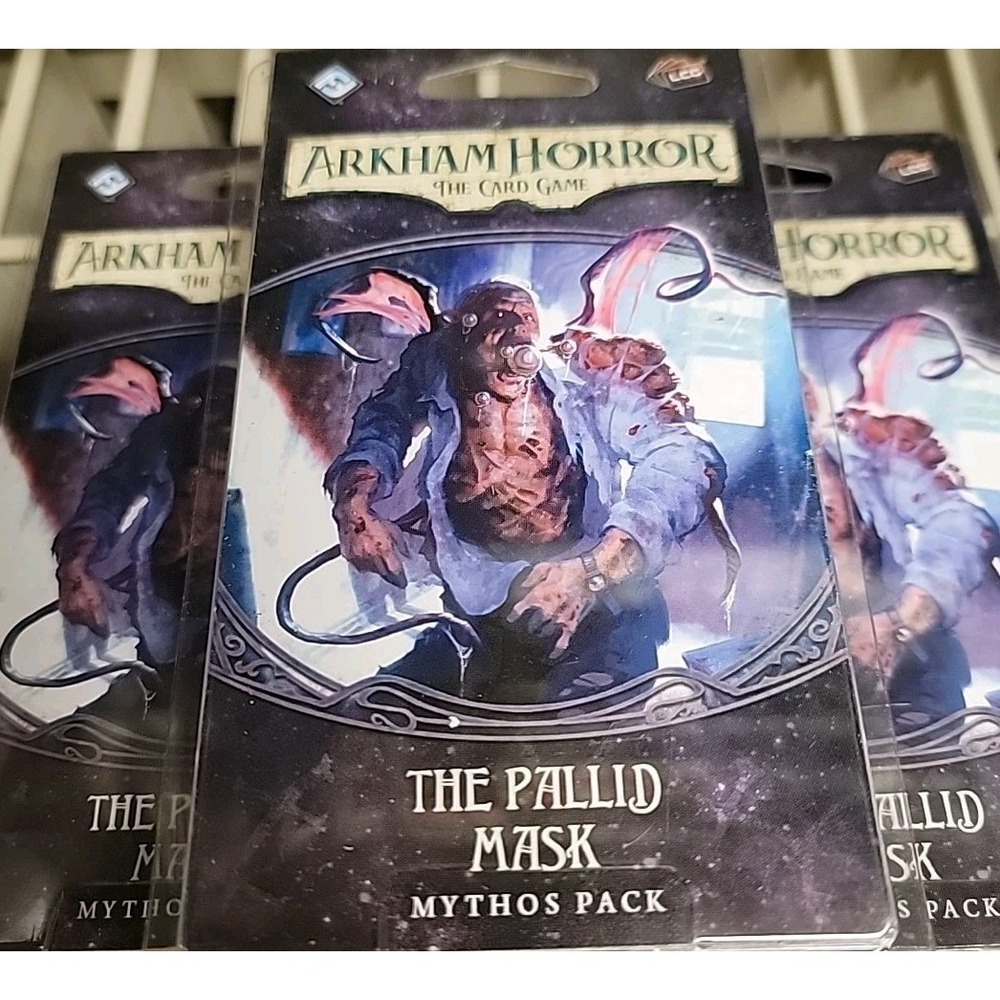 Lot of 3 The Pallid Mask Arkham Horror LCG Card / Board Game Asmodee FFG NEW!
